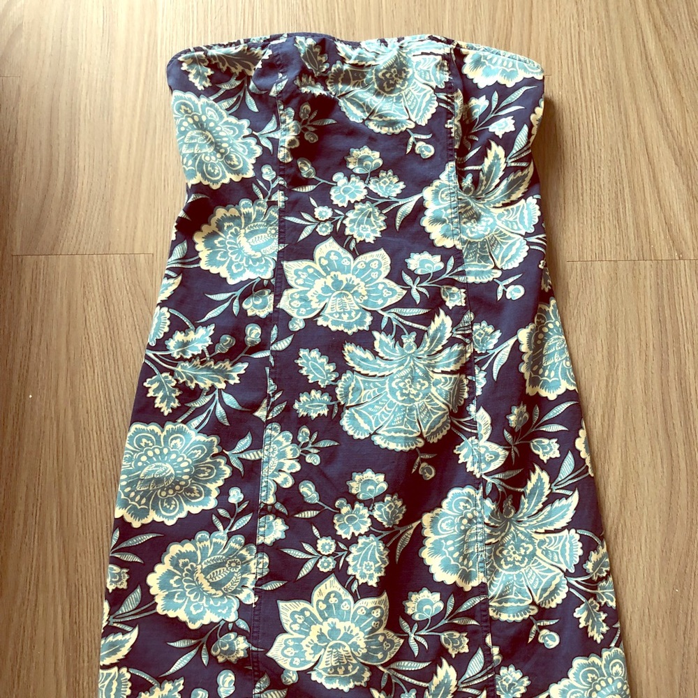 Navy and turquoise Dress